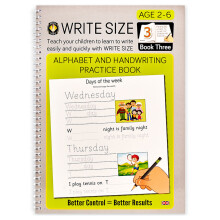 Write Size Alphabet and Handwriting Practice Pad Book 3