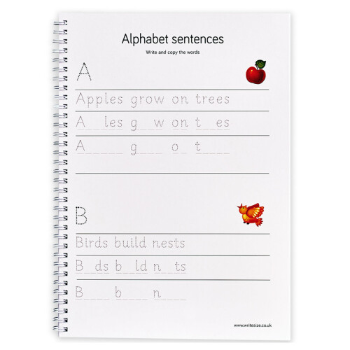 Write Size Alphabet and Handwriting Practice Pad Book 3 1