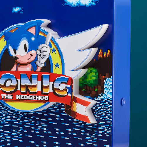 SONIC THE HEDGEHOG 3D PERSPEX DESK LAMP / WALL LIGHT 2