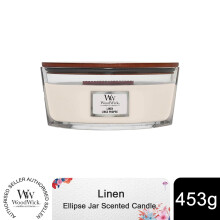 Bougie Ellipse parfumée linge propre - Woodwick