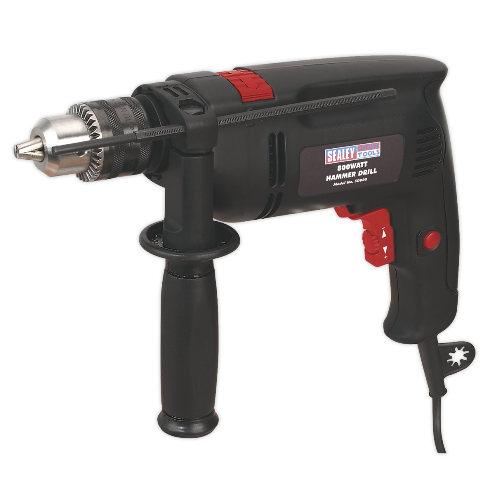 Sealey - Sd800 Hammer Drill 13Mm Variable Speed With Reverse 850W/230V