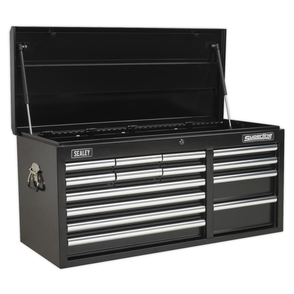 SEALEY - AP41149B Topchest 14 Drawer with Ball Bearing Slides Heavy-Duty - Black