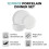 Tower Tower T867023WHT Porcelain Dinnerware Set, 12 Pieces, White 2
