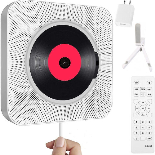 Portable Cd Player With Bluetooth, Qoosea Wall Mountable Cd Players