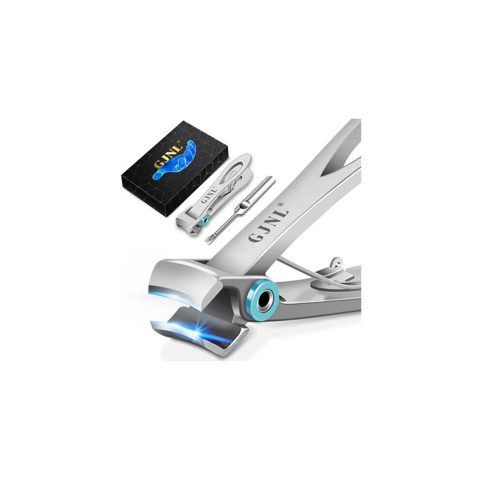 Nail Clippers for Men Thick Nails - 16mm Ultra Wide Jaw Toenail Clippers, Heavy Duty Nail Cutter Birthday Valentine's Day Presents Gifts for Him Men