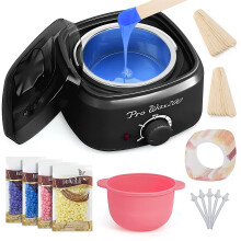 Ranrose Wax Warmer Kit For Hair Removal, Melting Wax Pot Kit Machine Electric Hot Wax Warmer Heater Depilatory Portable Wax Machine For Women Home Use