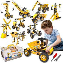 Educational Building Toys Stem Learning Kit, Construction Blocks For Preschool Kids, Engineering Toys Creative Set Gift For Boys Age 5 6 7 8 9 10 Yea
