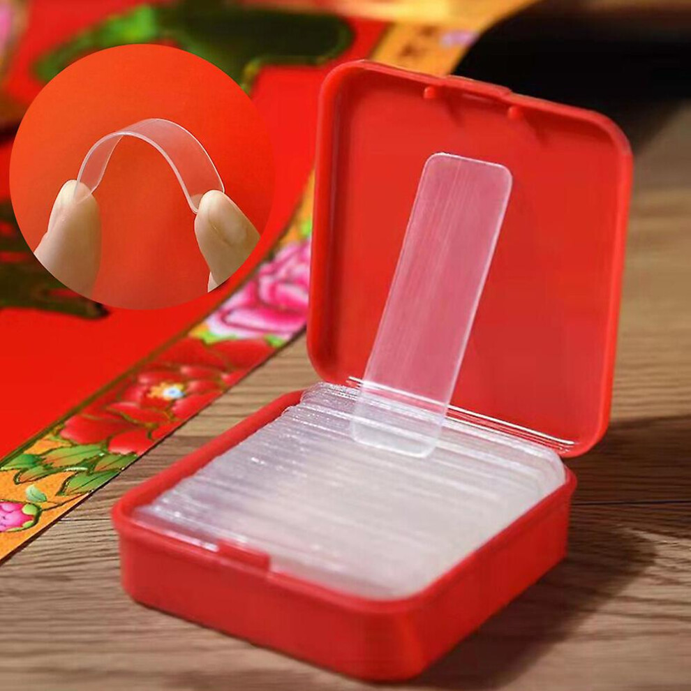 60Pcs Reusable Double Sided Transparent Non-Marking Sticky Adhesive Tape 9324781161844