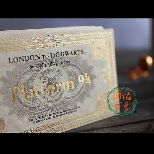 Harry Potter 9 And 3/4 Platform Ticket 5pcs 1