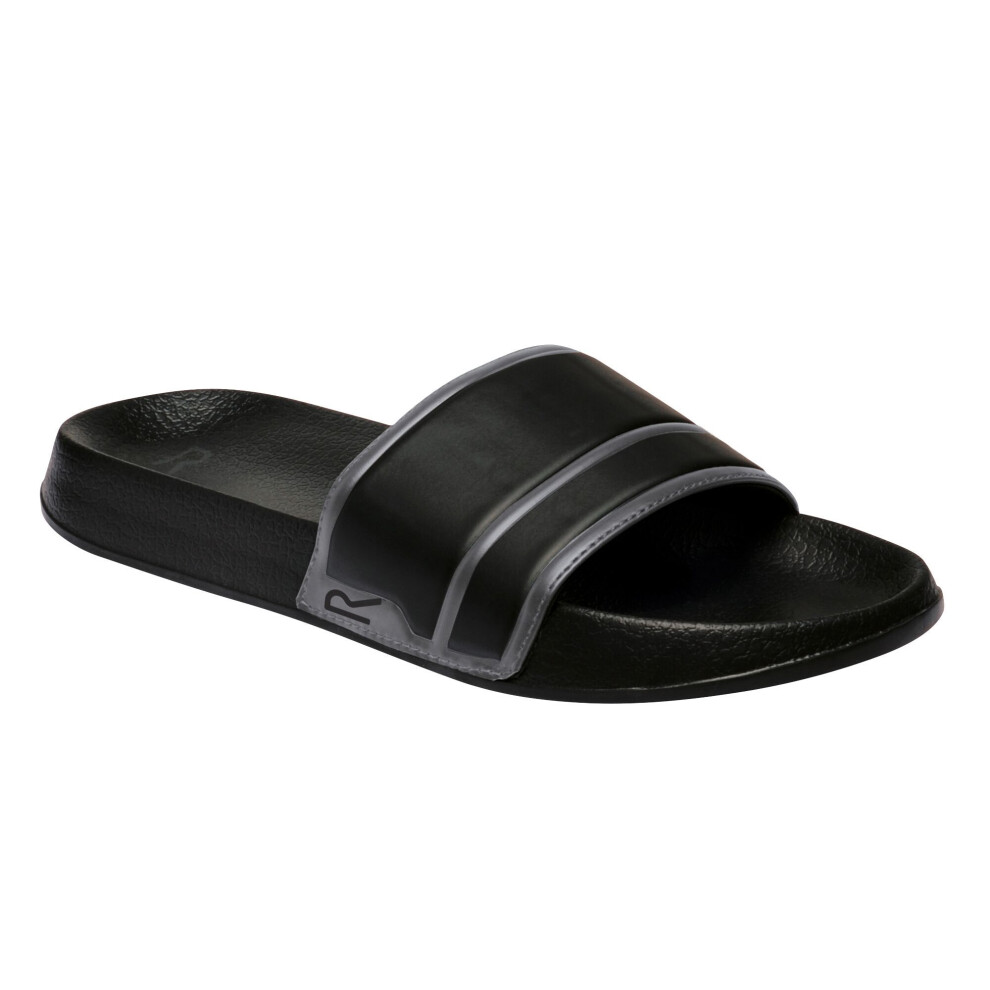 (8 UK, Black/Ash) Regatta Mens Shift Slider Sandals