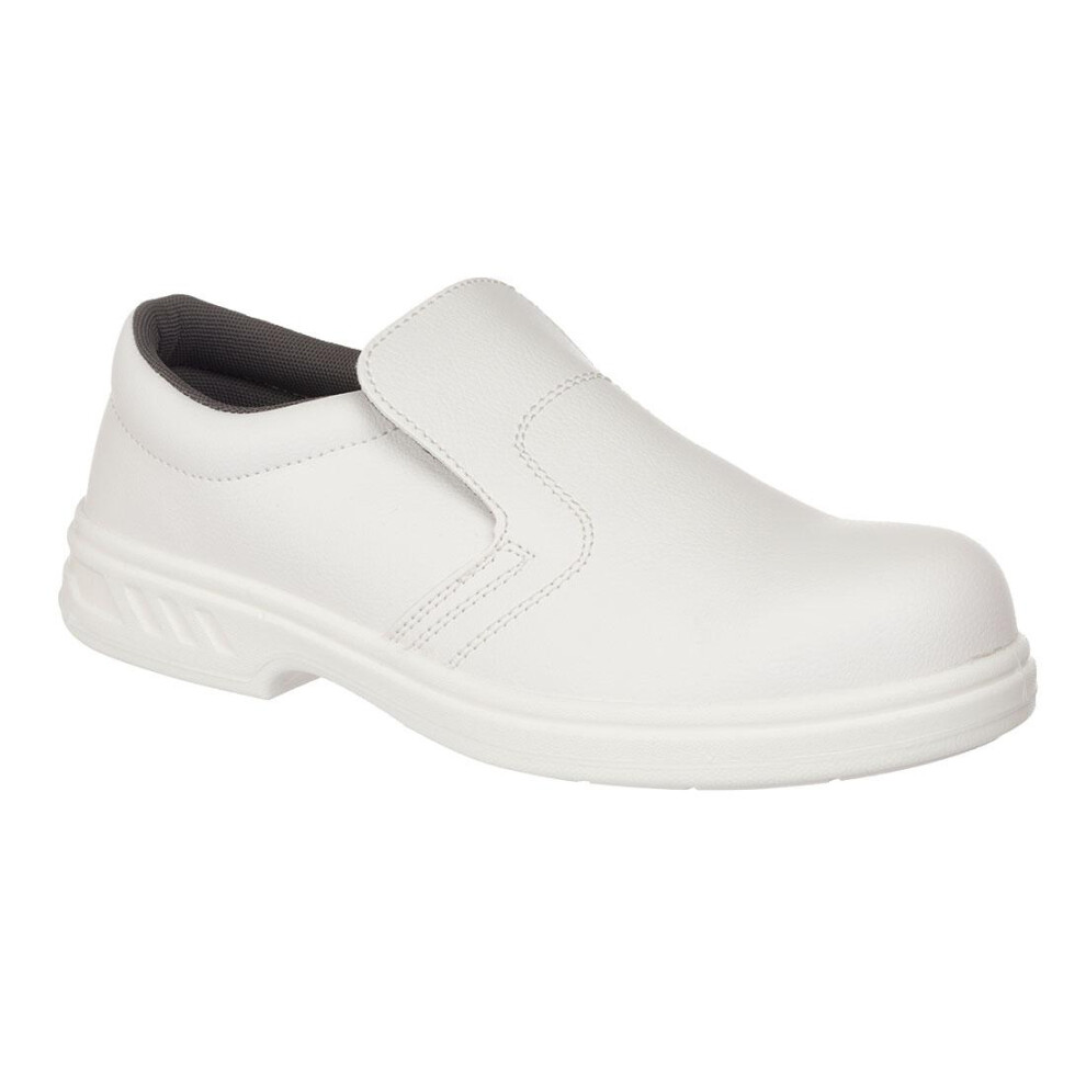 (10.5 UK, White) Portwest Mens Steelite Slip-on Safety Shoes