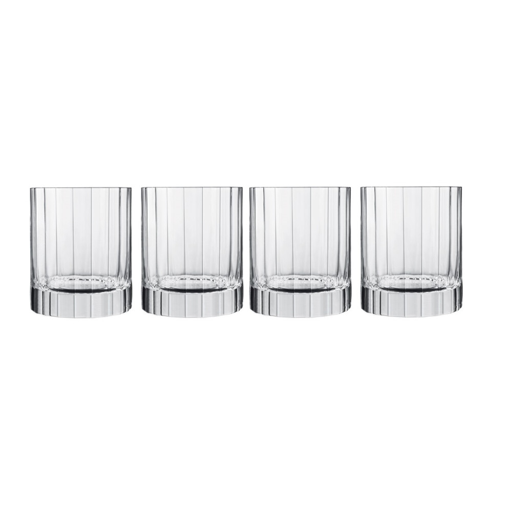 Luigi Bormioli Whiskey Glasses Set Crystal Drinkware 335ml Glassware - Pack of 4