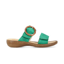 (5 (Adults')) 60894-52 | Green | Womens Adjustable Mule Sandals