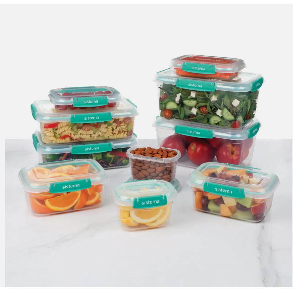 Sistema Klip IT Plus Food Storage Containers 10 Piece Set Leakproof