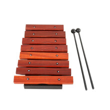 Musical Instrument 8 Notes Wood Xylophone Includes 2 Wooden Mallets For Children Kids Educational M