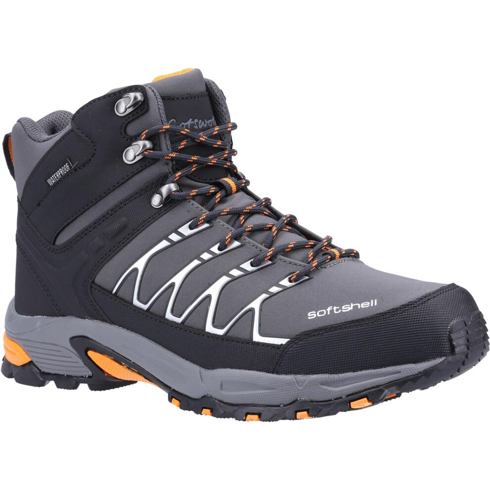 (7 UK, Grey/Orange) Cotswold Mens Abbeydale Mid Hiking Boots
