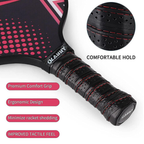 Pickleball Paddles Set Pickleball Racket Graphite Polymer Honeycomb Core Lightweight Paddle Include 1