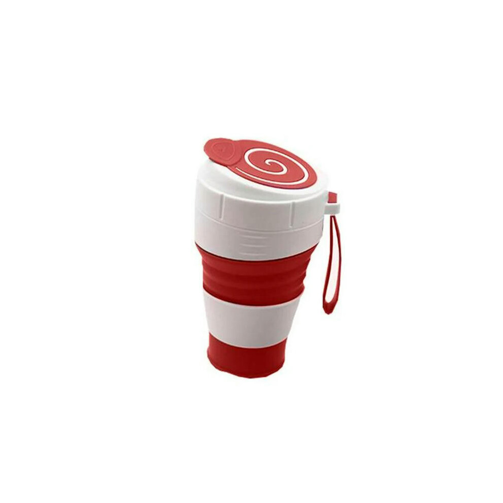 (03) Silicone Composite Travel Mug Foldable Coffee Cup With Leak-proof Lid Collapsible Cup