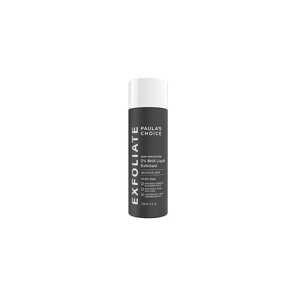 Paula's Choice SKIN PERFECTING 2% BHA Liquid Exfoliant - Face Exfoliating Peel Fights Blackheads & Enlarged Pores - with Salicylic Acid - 118 ml