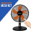 Belaco 12inch Table Fan Desk Fan with 3 Speed Oscillating cooling fan Stand Fan floor fan Low Noise Strong Resistant Base  (Black & Orange) 5