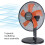 Belaco 12inch Table Fan Desk Fan with 3 Speed Oscillating cooling fan Stand Fan floor fan Low Noise Strong Resistant Base  (Black & Orange) 4