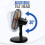 Belaco 12inch Table Fan Desk Fan with 3 Speed Oscillating cooling fan Stand Fan floor fan Low Noise Strong Resistant Base  (Black & Orange) 8