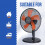 Belaco 12inch Table Fan Desk Fan with 3 Speed Oscillating cooling fan Stand Fan floor fan Low Noise Strong Resistant Base  (Black & Orange) 7