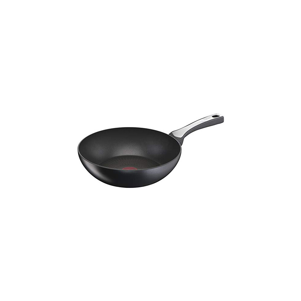 Tefal Unlimited On, Premium Cookware, 28 cm Wok Pan, UK's Longest Lasting Non-stick, Frying Pan, Heat Indicator, Induction Hob Compatible, G25919AZ