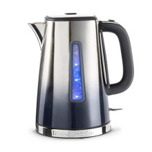 Russell Hobbs Eclipse Stainless Steel & Midnight Blue Ombre 1.7L Electric Cordless Kettle (Quiet & Fast Boil 3KW, Removable washable anti-scale filter