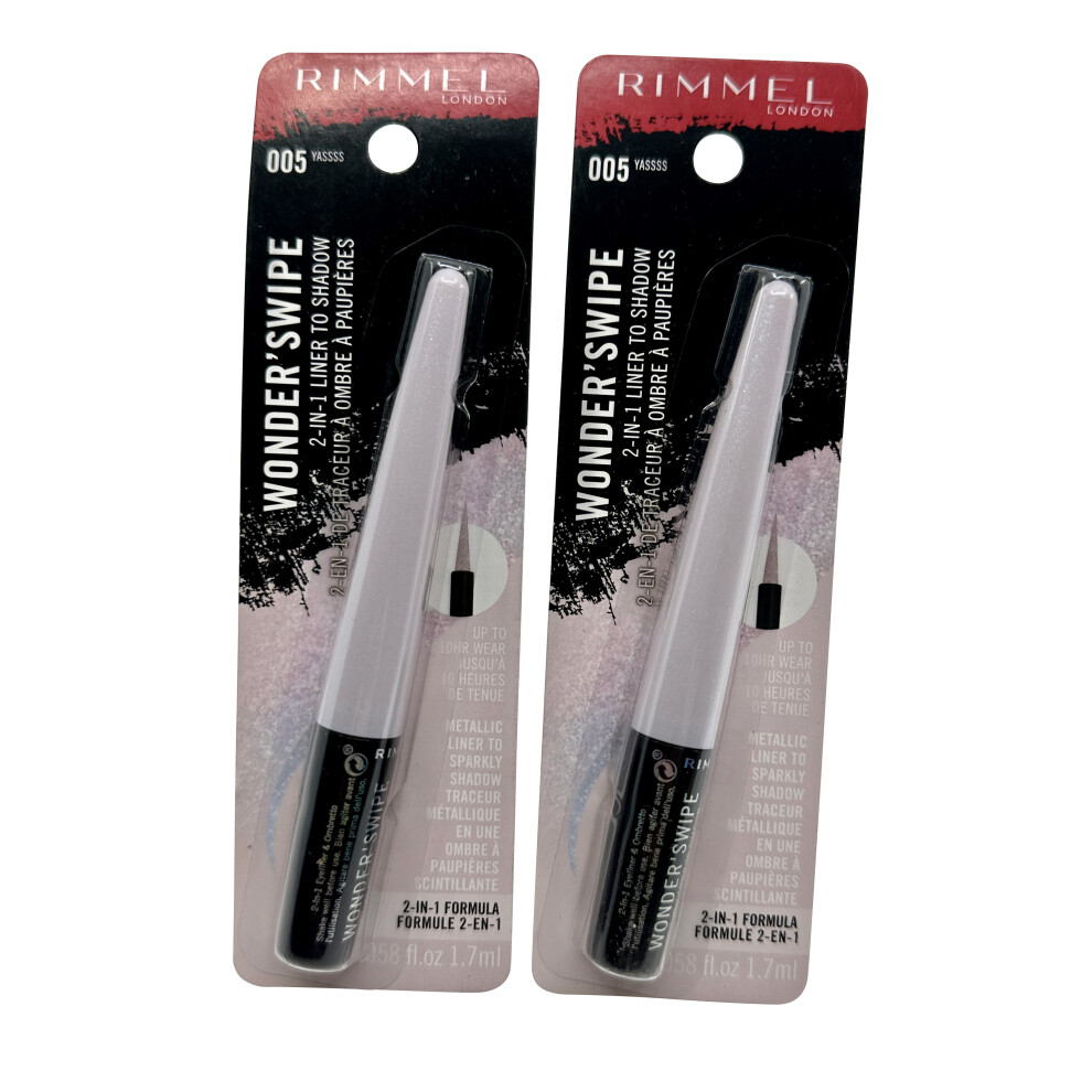 Rimmel Wonder Swipe 2 in 1 Liner to Shadow 005 Yass 1.7 OZ DUO