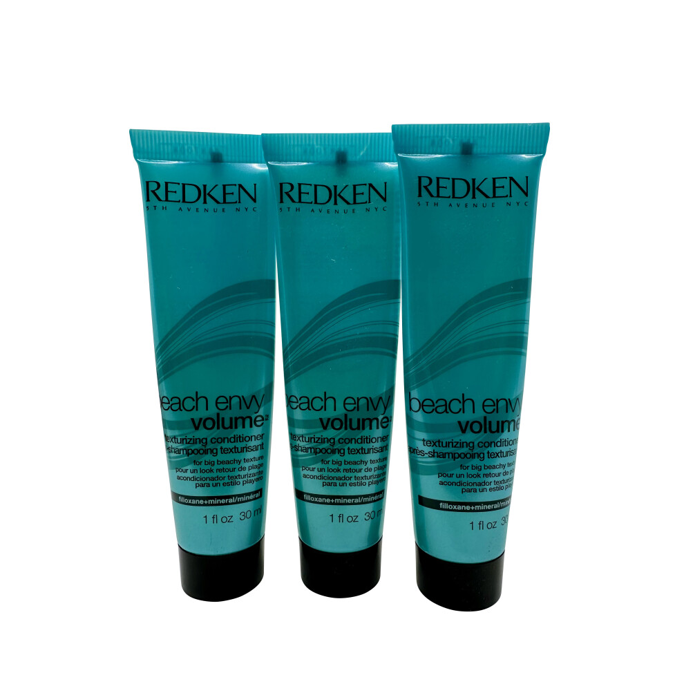 Redken Beach Envy Volume Texturizing Conditioner 1 OZ Set of 3