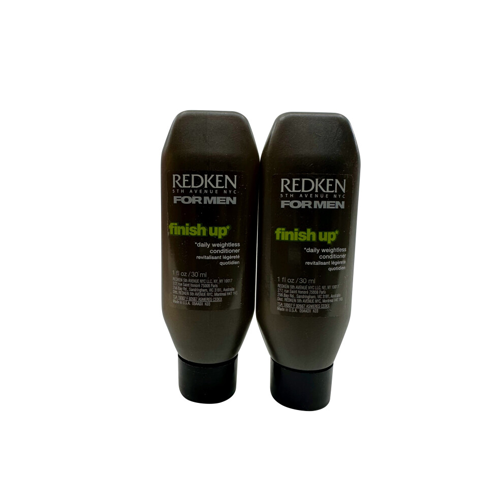 Redken for Men Finish Up Daily Weightless Conditioner 1 OZ Set of 2