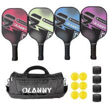 Pickleball Paddles Set Pickleball Racket Graphite Polymer Honeycomb Core Lightweight Paddle Include