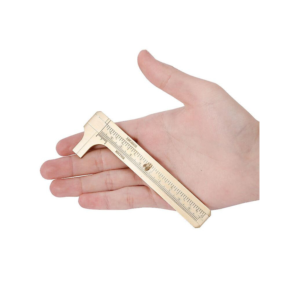 100Mm Mini Brass Vernier Caliper Gauge Jeweller Measuring Tool Bead Gemstone S85 9363541069839