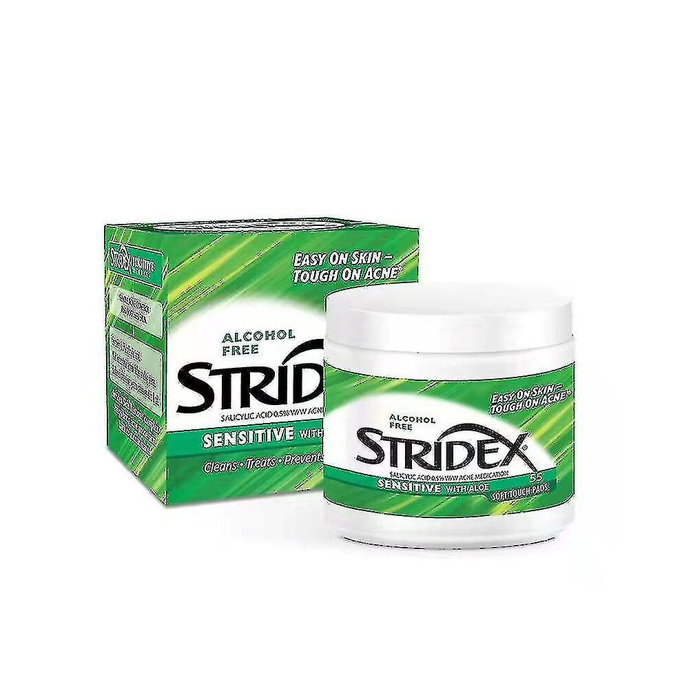 (Green) Stridex Salicylic Acid Acne-Removing Cotton Pads Soft Posts Acne Pores Blackheads Removal Exfoliation Cleaning Green