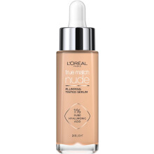 L'Oreal Paris True Match Tinted Serum Foundation 1% Hyaluronic Acid Hydrating Formula Replumps Skin 1Hour Natural Glowing Finish 30ml Shade 2-3 Light