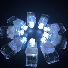 (White) 50pcs / Lot Led Finger Lights Glowing Dazzle Colour Laser Emitting Lamps