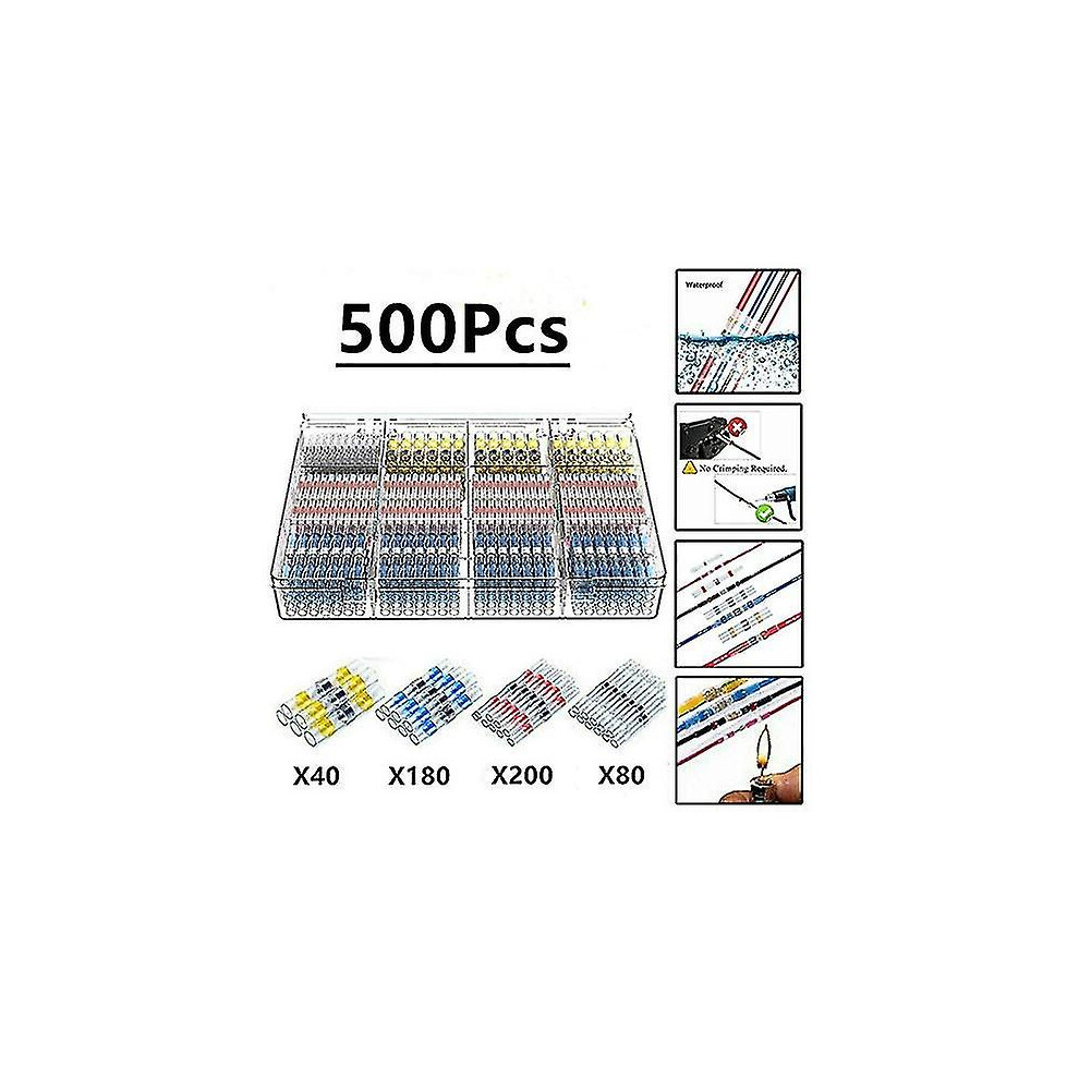 500Pcs Electric Tinner Solder Heat Shrink Tube, Maidodo Seal 9324781247357