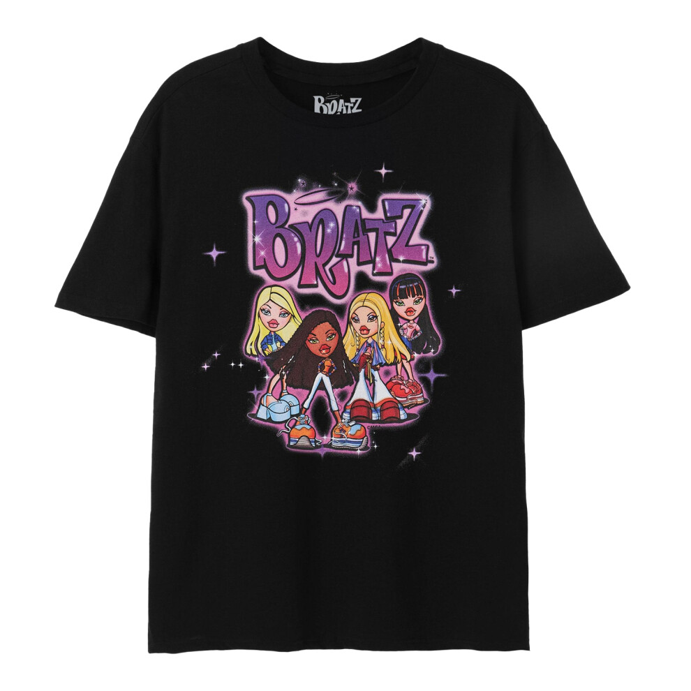 (M, Black) Bratz Womens/Ladies Group Shot T-Shirt