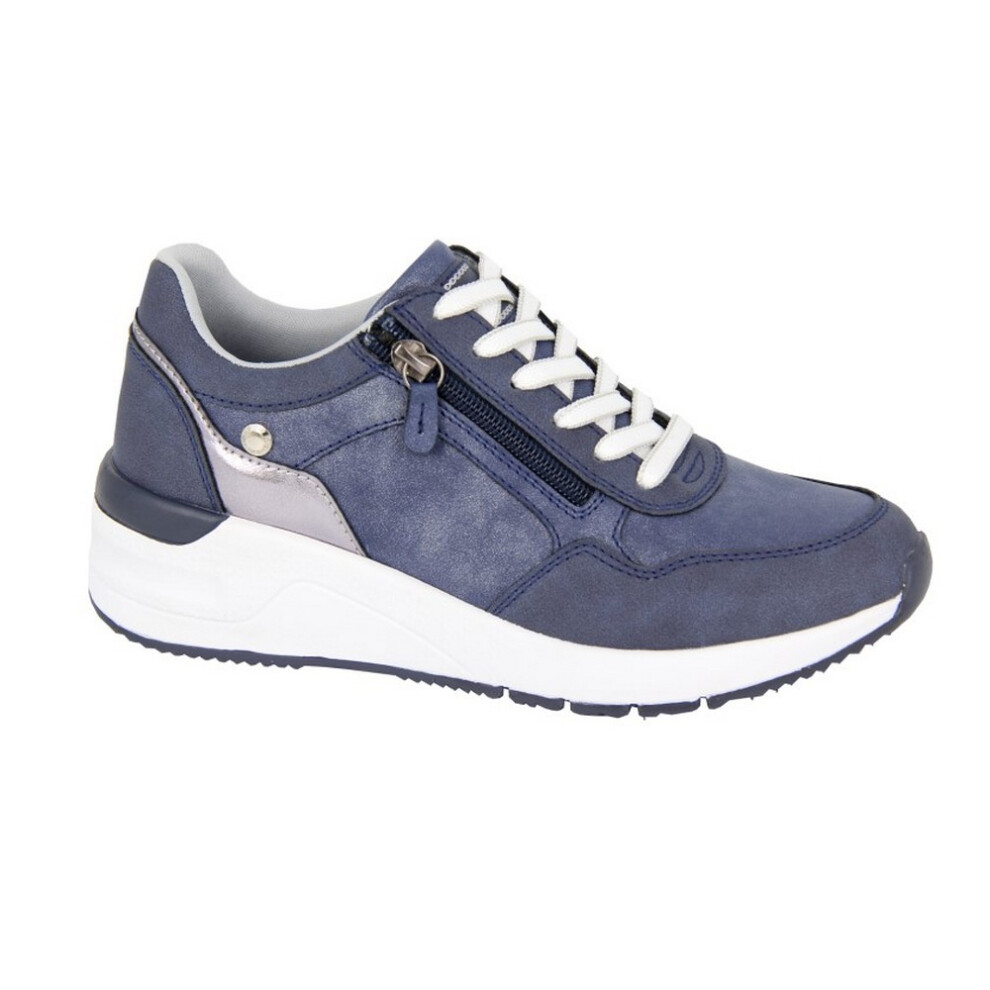 (5 UK, Navy/Silver) Cipriata Womens/Ladies Trainers
