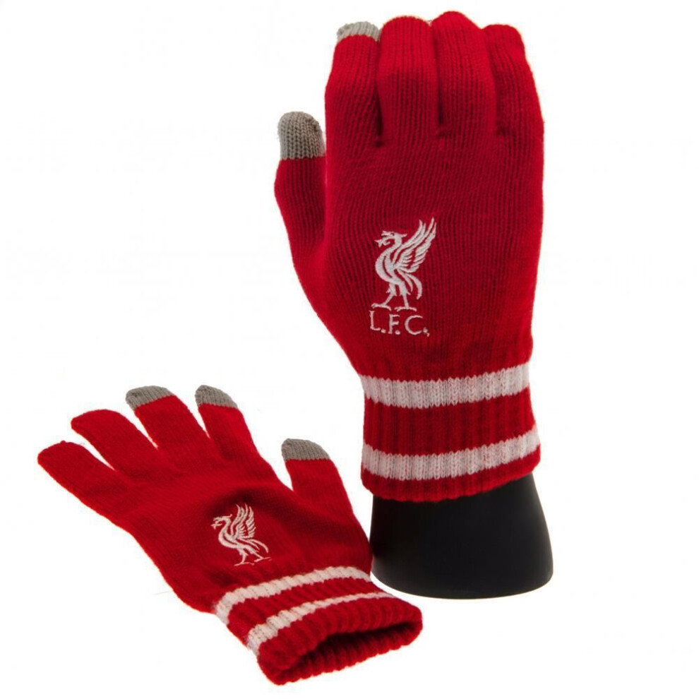 Liverpool FC Youths Touchscreen Knitted Gloves