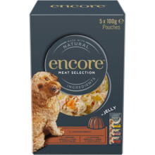 Encore Natural Wet Dog Food Pouches, Chicken Meat Selection in Jelly