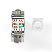 Keystone | CAT7 | RJ45 Hona | S/FTP | Metall | Låda