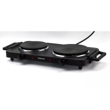 Cookworks 2500W Table Top Double Hotplate Hob