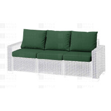 (Bottle Green, 3 Seater - 6 Pieces ) CUSHION PADS FOR KETER ALLIBERT GARDEN FURNITURE