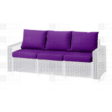 (Purple, 3 Seater - 6 Pieces ) CUSHION PADS FOR KETER ALLIBERT GARDEN FURNITURE