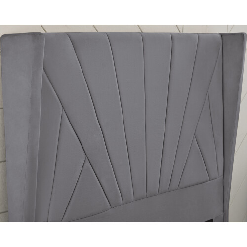 Velvet Ottoman Bed Frame With Storage 1
