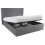 (5ft King Size, Grey) Velvet Ottoman Bed Frame With Storage 4