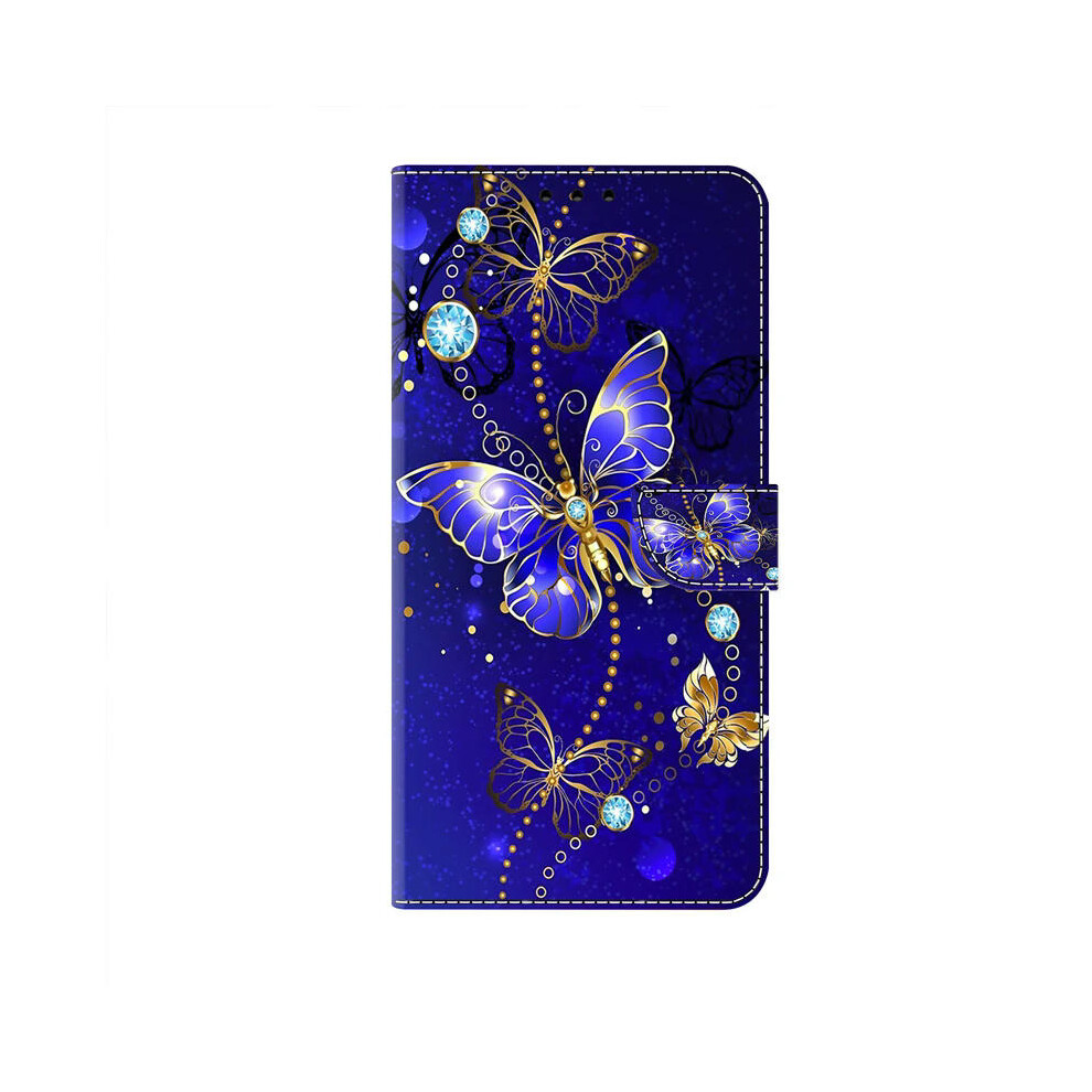 (Note 12 4G, Diamond Butterfly) Flip Leather Case For Xiaomi Redmi Note 8 8T 9 9S 10 11 12 Pro 4G/5G Wallet Case Note 11 12 Pro+ Plus 3D Magnet Magnet