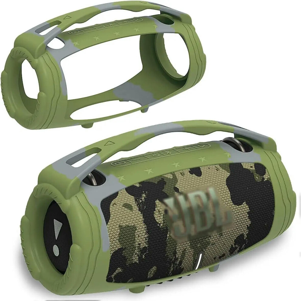 (Camouflage) Silicone Handle  Protective Cover Case Accessories for JBL Xtreme 3 Portable Bluetooth Speaker(Only Cover)